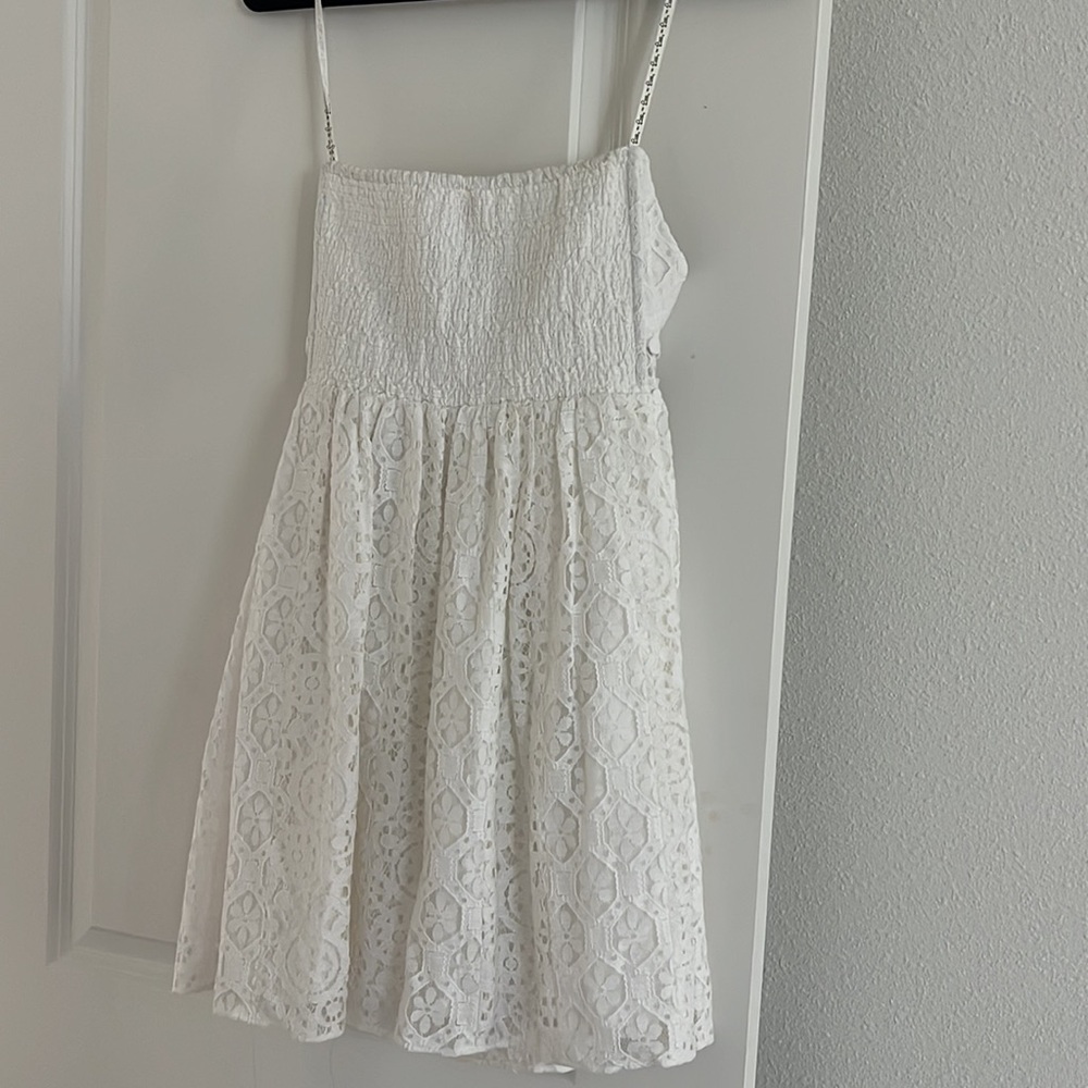 Lilly Pulitzer Brett Dress. White lace strapless dress. New with tags! - Picture 4 of 4